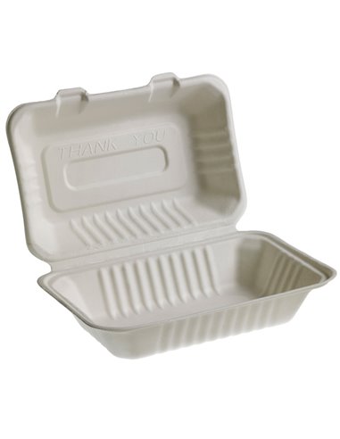 50 Vaschette Sandwich box 25,1x16,2cm Take away BIO Leone Q2023.F LEONE CONTENITORI PER ALIMENTI-BORSE-CESTE