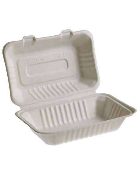 50 Vaschette Sandwich box 25,1x16,2cm Take away BIO Leone Q2023.F LEONE CONTENITORI PER ALIMENTI-BORSE-CESTE