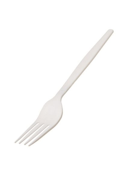50 Forchetta in CPLA 16 cm bianco Leone Q2041.S LEONE POSATE MONOUSO