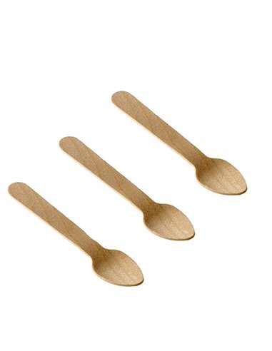 48 Cucchiaini in legno 9,5cm Leone Q1014