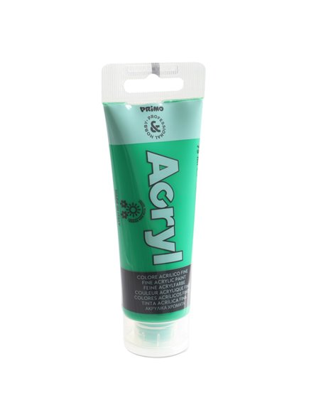 Colore Acryl fine tubo da 75ml verde brillante 610 Primo 420TA75610 PRIMO TEMPERE