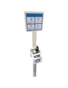 Piantana da terra con supporto per dispenser da 500ml 5015/2 METALPLUS IGIENIZZANTI E DISPENSER 2
