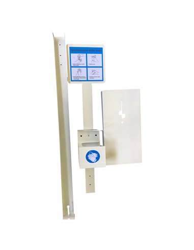 Piantana da terra con supporto per dispenser da 500ml 5015/2 METALPLUS IGIENIZZANTI E DISPENSER