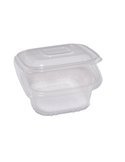 Pack 50 contenitori in PP coperchio incernierato 12x12cm H5,5cm Europack QC0-375 48401032