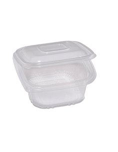 Pack 50 contenitori in PP coperchio incernierato 12x12cm H5,5cm Europack QC0-375 48401032 EUROPACK CONTENITORI PER ALIMENTI-B...