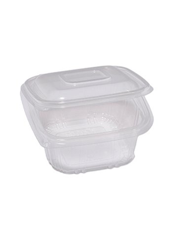 Pack 50 contenitori in PP coperchio incernierato 12x12cm H5,5cm Europack QC0-375 48401032 EUROPACK CONTENITORI PER ALIMENTI-B...
