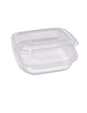 Pack 50 contenitori in PP coperchio incernierato 18,5x18,5cm H3,7cm QC2-750 48421022
