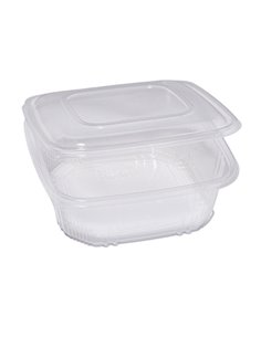 Pack 50 contenitori in PP coperchio incernierato 21,5x21,5cm H6,9 QC3-2000 48431062 EUROPACK CONTENITORI PER ALIMENTI-BORSE-C...