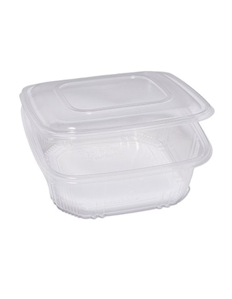 Pack 50 contenitori in PP coperchio incernierato 21,5x21,5cm H6,9 QC3-2000 48431062 EUROPACK CONTENITORI PER ALIMENTI-BORSE-C...