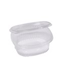 Pack 50 contenitori ovali in PET con coperchio incernierato 14x11,9cm Europack 1507105002