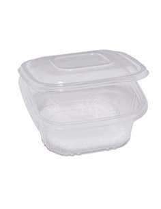 Pack 50 contenitori in PP coperchio incernierato 15,5x15,5cm H5,7cm QC1-750 48411072 EUROPACK CONTENITORI PER ALIMENTI-BORSE-...