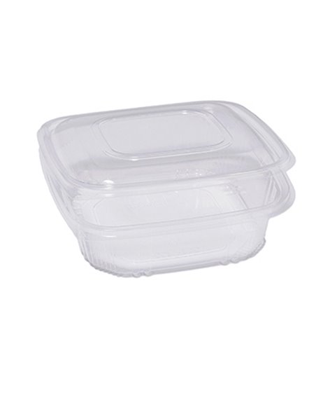 Pack 50 contenitori PP coperchio incernierato 18,5x18,5cm H5,2cm QC2-1000 48421042 EUROPACK CONTENITORI PER ALIMENTI-BORSE-CESTE