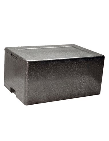Cassa termica in polipropilene espanso per il trasporto alimenti 61x43cm H21,5cm 42130011