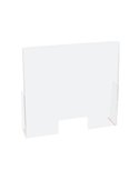Schermo protettivo da banco CON feritoia H60xL80cm in PET Lebez 81034.