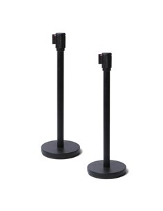 1 Colonnina segnapercorso NERA con nastro 250cm NERO BB Economy BBEBLACK STUDIO T COLONNINE SEGNAPERCORSO E ACCESSORI