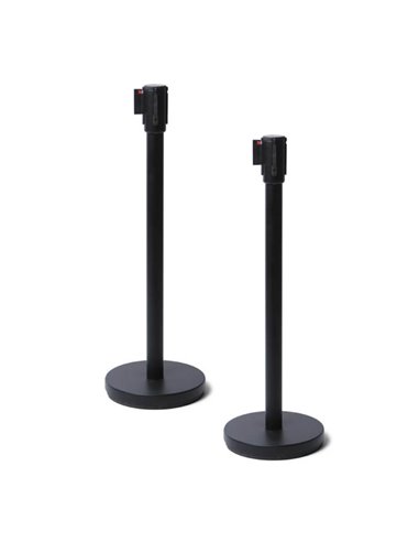 1 Colonnina segnapercorso NERA con nastro 250cm NERO BB Economy BBEBLACK STUDIO T COLONNINE SEGNAPERCORSO E ACCESSORI