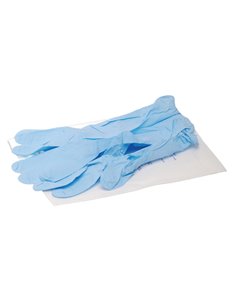 Paio di guanti sterili monouso in nitrile tg. unica azzurro PVS GUA155 PVS MEDICAMENTI