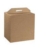 Scatola panettone+bottiglia L330xP250mm H350mm liscio avana Scotton 38536.