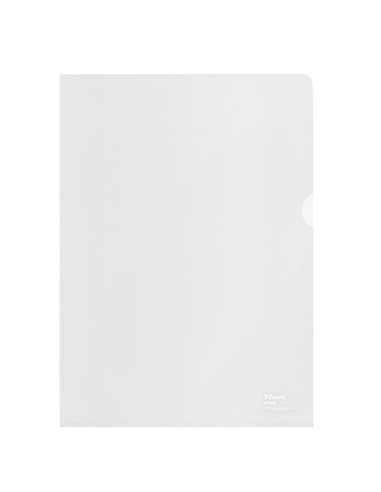 100 buste a L riciclate 100 f.to 22x30cm antiriflesso De Luxe Esselte 627499 ESSELTE CARTELLINE APERTE SU DUE LATI