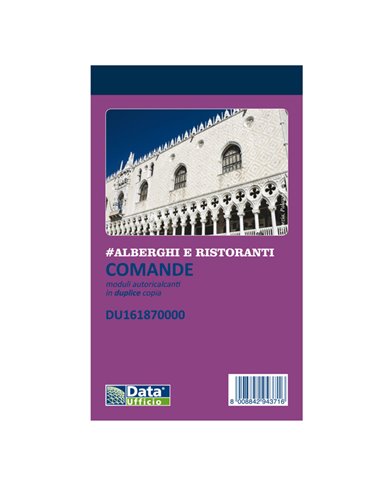 Blocco comande 25/25copie autor. 16,8x10cm DU161870000 DU161870000