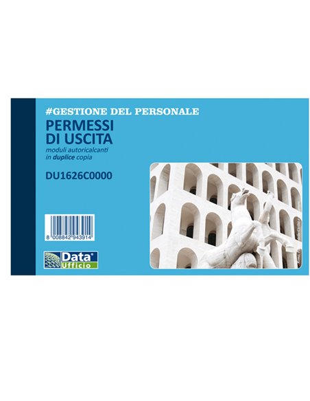 Blocco permessi di uscita 50/50copie autor. 10x16,8cm DU1626C0000 DU1626C0000