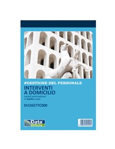 Blocco Interventi a domicilio del cliente 50/50copie autor. DU16577C000 DU16577C000