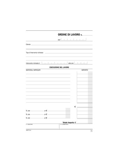 Blocco Interventi a domicilio del cliente 50/50copie autor. DU16577C000 DU16577C000