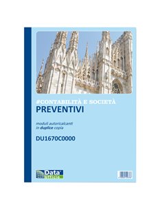 Preventivi e ordinativi per banchetti 50/50 copie autoric. DU1670C0000 DU1670C0000