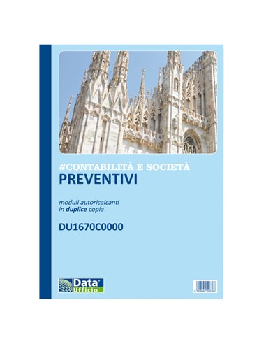 Preventivi e ordinativi per banchetti 50/50 copie autoric. DU1670C0000 DU1670C0000