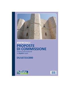 Blocco Proposte Commissione 50/50 copie autor. 29,7x21,5cm DU16721C000 DU16721C000 DATA UFFICIO AZIENDE-CONTABILITA' GENERALE