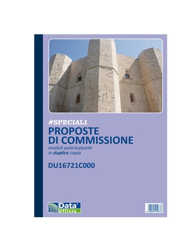 Blocco Proposte Commissione 50/50 copie autor. 29,7x21,5cm DU16721C000 DU16721C000 DATA UFFICIO AZIENDE-CONTABILITA' GENERALE