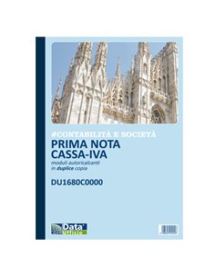 Blocco prima nota cassa/iva 50/50copie autor. 29,7x21,5cm DU1680C0000 DU1680C0000