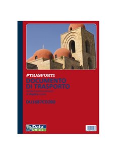 Blocco DDT 50/50copie autor. 29,7x21,5cm DU1687CD200 DU1687CD200 DATA UFFICIO MAGAZZINO-TRASPORTI
