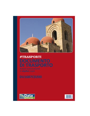 Blocco DDT 50/50copie autor. 29,7x21,5cm DU1687CD200 DU1687CD200 DATA UFFICIO MAGAZZINO-TRASPORTI