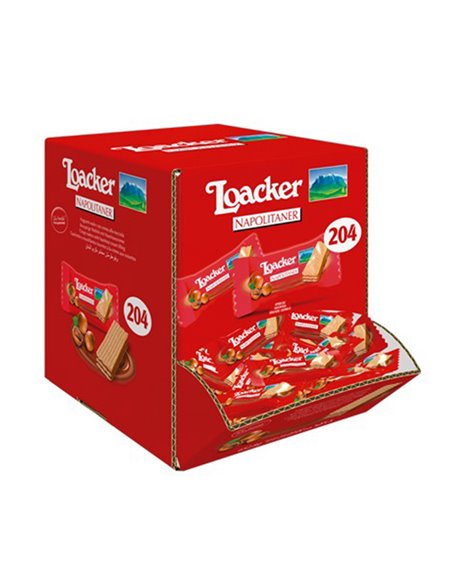 Dispenser self service da 204 Wafer Minis Napolitaner 3,2gr Loacker LONAP LOACKER SNACK DOLCI-SALATI