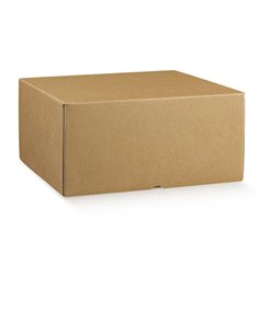 Scatola box per gastronomia d'asporto linea Marmotta 30x40x19,5cm avana 38530C