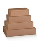 Scatola box per gastronomia d'asporto linea Boite 40x32x12cm avana 38675C
