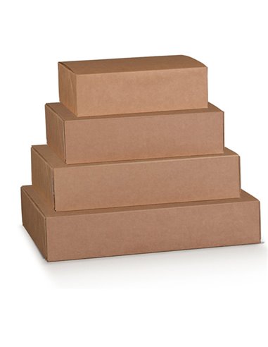 Scatola box per gastronomia d'asporto linea Boite 40x32x12cm avana 38675C