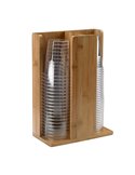 Portabicchieri in bamboo 21x11x30cm naturale Leone S0105