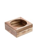 Supporto ciotola in bamboo 26x26x11cm naturale Leone S0088