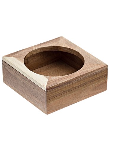 Supporto caraffa in bamboo 20x20x8cm naturale Leone S0087