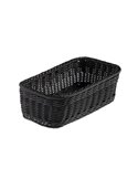 Cestino Vanity polipropilene rettangolare 32,5x17,5x10h cm nero Leone T0562.Z