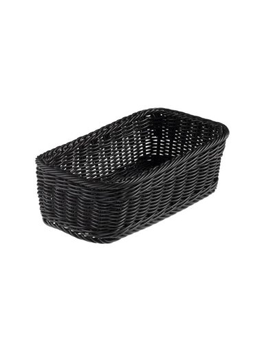 Cestino Vanity polipropilene rettangolare 32,5x17,5x10h cm nero Leone T0562.Z