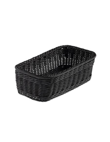 Cestino Vanity polipropilene rettangolare 32,5x17,5x10h cm nero Leone T0562.Z