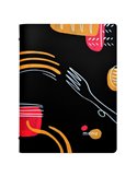 PortamenU' F.to A4 24,6x31,6cm Linea Spaghetti - nero F360025
