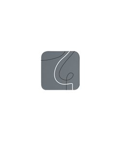 Sottobicchiere 10x10cm Linea Linee - grigio F360067