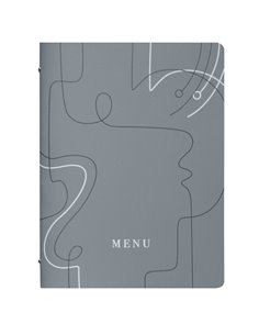 PortamenU' F.to A4 24,6x31,6cm Linea Linee - grigio F360071