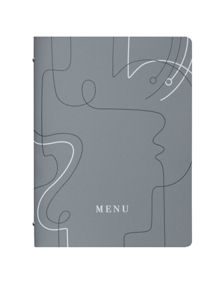 PortamenU' F.to A4 24,6x31,6cm Linea Linee - grigio F360071