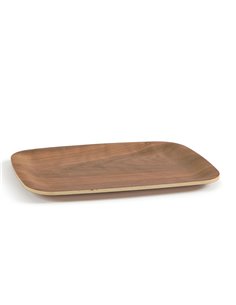 Vassoio antiscivolo in legno frassino 28x20cm 29017 2