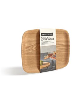Vassoio antiscivolo in legno frassino 36x28cm 29018 PERFETTO ACCESSORI PER IL BUFFET